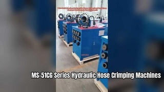 MS-51CG-serie hydraulische slangkrimpmachines verpakt en klaar voor verzending