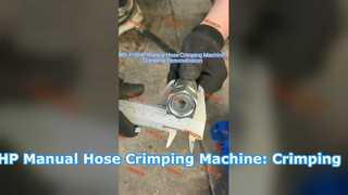 MS-P16HP handmatige slangkrimpmachine: krimpdemonstratie