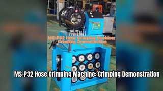 MS-P32 slangkrimpmachine: krimpdemonstratie
