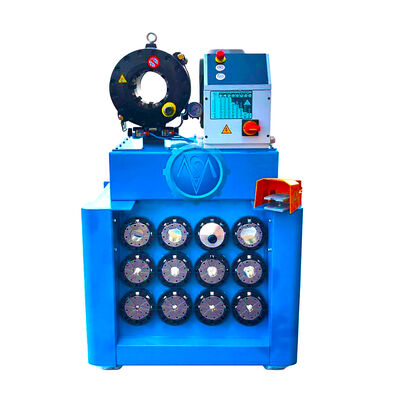 Hydraulic Hose Crimping Machine with 650T Crimping Force 13 Die Sets and Compact Structure